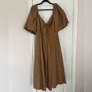 Abercrombie polka dot midi